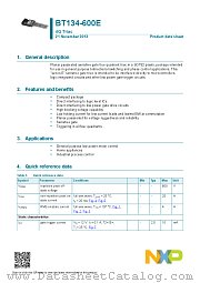 BT134-600E datasheet pdf NXP Semiconductors