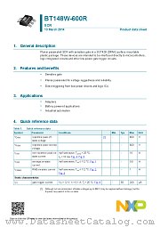 BT148W-600R datasheet pdf NXP Semiconductors