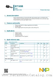 BT169B datasheet pdf NXP Semiconductors