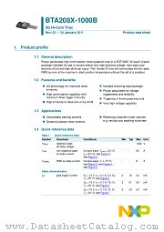 BTA208X-1000B datasheet pdf NXP Semiconductors