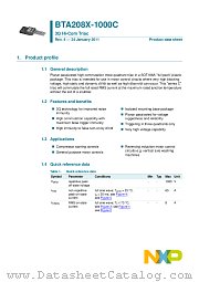 BTA208X-1000C datasheet pdf NXP Semiconductors