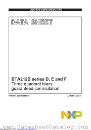 BTA212B-600F datasheet pdf NXP Semiconductors