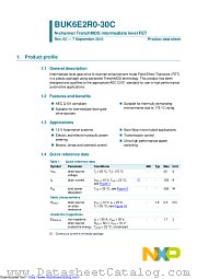 BUK6E2R0-30C datasheet pdf NXP Semiconductors