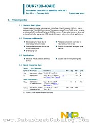 BUK7108-40AIE datasheet pdf NXP Semiconductors