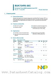BUK724R5-30C datasheet pdf NXP Semiconductors