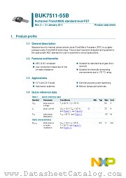 BUK7511-55B datasheet pdf NXP Semiconductors