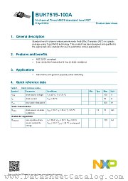 BUK7515-100A datasheet pdf NXP Semiconductors