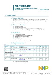 BUK751R8-40E datasheet pdf NXP Semiconductors