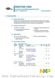 BUK7520-100A datasheet pdf NXP Semiconductors
