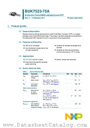 BUK7523-75A datasheet pdf NXP Semiconductors