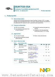 BUK7535-55A datasheet pdf NXP Semiconductors