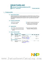 BUK754R0-40C datasheet pdf NXP Semiconductors