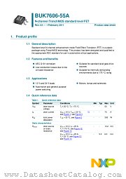 BUK7606-55A datasheet pdf NXP Semiconductors