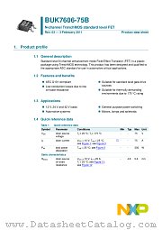 BUK7606-75B datasheet pdf NXP Semiconductors