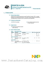 BUK7614-55A datasheet pdf NXP Semiconductors
