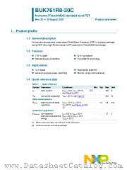 BUK761R8-30C datasheet pdf NXP Semiconductors