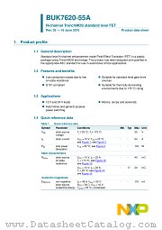 BUK7620-55A datasheet pdf NXP Semiconductors