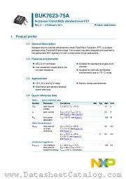 BUK7623-75A datasheet pdf NXP Semiconductors