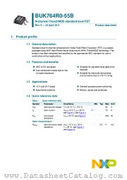 BUK764R0-55B datasheet pdf NXP Semiconductors