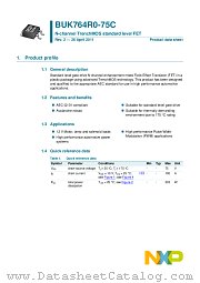 BUK764R0-75C datasheet pdf NXP Semiconductors