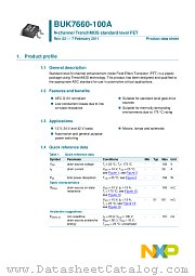 BUK7660-100A datasheet pdf NXP Semiconductors