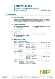 BUK78150-55A datasheet pdf NXP Semiconductors