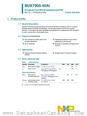 BUK7905-40AI datasheet pdf NXP Semiconductors