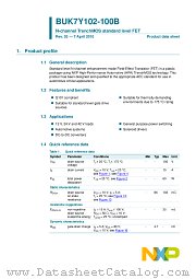 BUK7Y102-100B datasheet pdf NXP Semiconductors