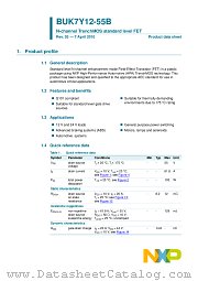 BUK7Y12-55B datasheet pdf NXP Semiconductors