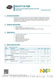 BUK7Y18-75B datasheet pdf NXP Semiconductors