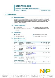 BUK7Y20-30B datasheet pdf NXP Semiconductors