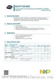 BUK7Y25-80E datasheet pdf NXP Semiconductors