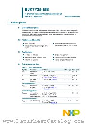 BUK7Y35-55B datasheet pdf NXP Semiconductors