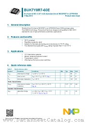 BUK7Y8R7-60E datasheet pdf NXP Semiconductors