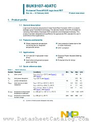 BUK9107-40ATC datasheet pdf NXP Semiconductors