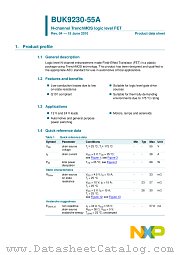 BUK9230-55A datasheet pdf NXP Semiconductors