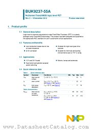 BUK9237-55A datasheet pdf NXP Semiconductors