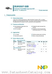 BUK9507-30B datasheet pdf NXP Semiconductors