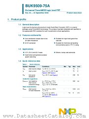 BUK9509-75A datasheet pdf NXP Semiconductors