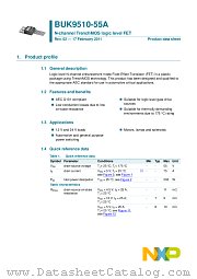 BUK9510-55A datasheet pdf NXP Semiconductors