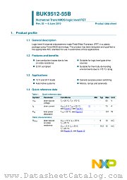 BUK9512-55B datasheet pdf NXP Semiconductors