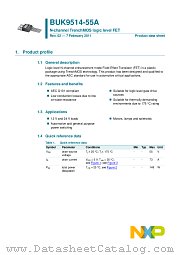 BUK9514-55A datasheet pdf NXP Semiconductors