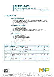 BUK9515-60E datasheet pdf NXP Semiconductors
