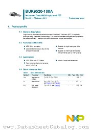 BUK9520-100A datasheet pdf NXP Semiconductors