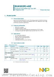 BUK952R3-40E datasheet pdf NXP Semiconductors