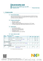 BUK952R8-60E datasheet pdf NXP Semiconductors