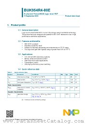 BUK954R4-80E datasheet pdf NXP Semiconductors