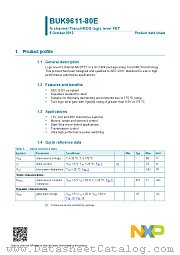BUK9611-80E datasheet pdf NXP Semiconductors