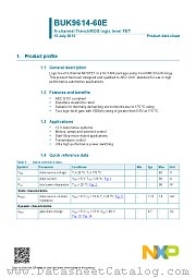 BUK9614-60E datasheet pdf NXP Semiconductors