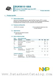 BUK9615-100A datasheet pdf NXP Semiconductors